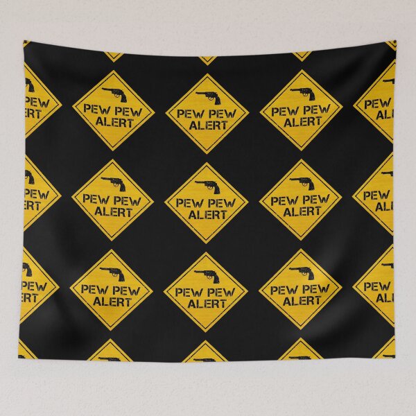 Item preview, Pew Pew Alert Sign For Cars designed and sold by CAUTION SHOP.