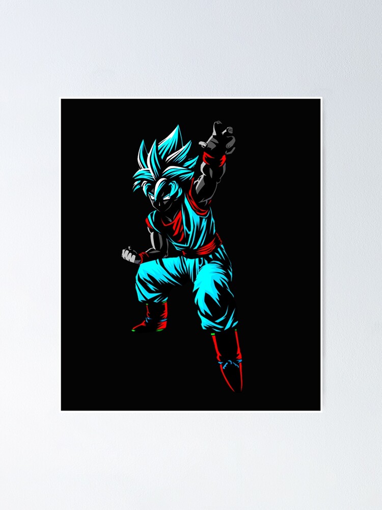 Goku SSJ Blue Poster for Sale by Aristote