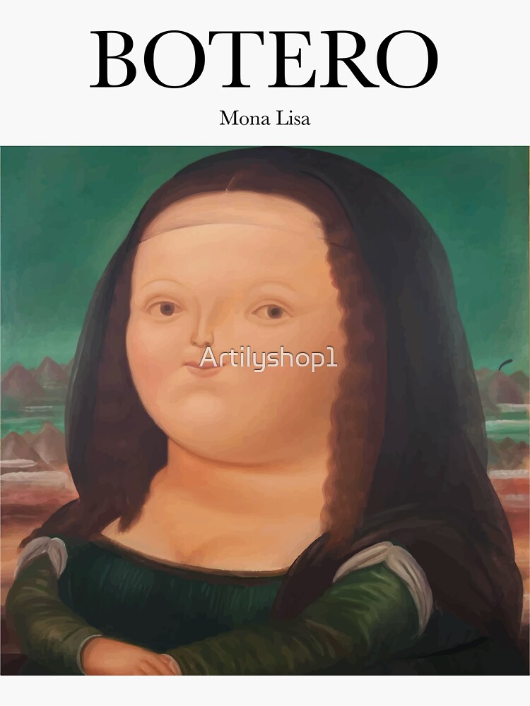 Painting Botero Mona Lisa – Decoartions