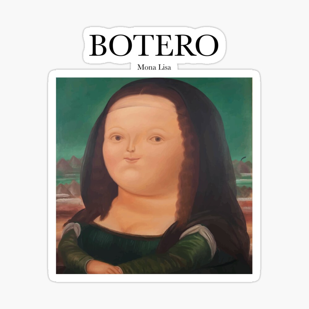 Painting Botero Mona Lisa – Decoartions