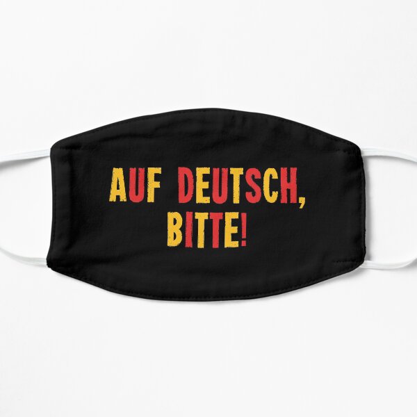 Auf Deutsch, Bitte! - In German Please - Language Teacher and Student - Deutschlehrerin Flat Mask