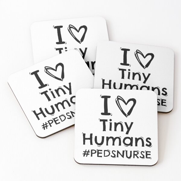 Item preview, I Heart Tiny Humans #PEDSNURSE designed and sold by Pattranit56.