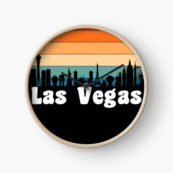 Las Vegas, NV - Skyline des Sonnenuntergangs Uhr
