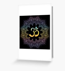 Om symbol Greeting Card