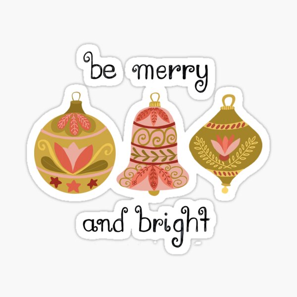 Chrismas baubles Sticker