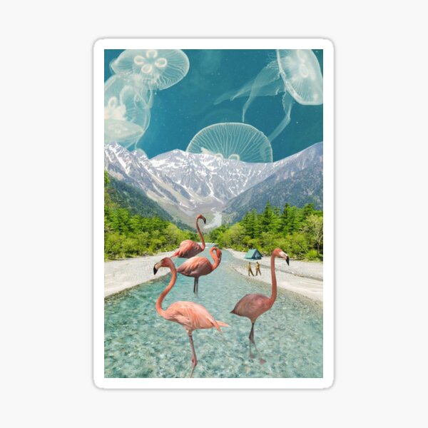 Item preview, Flamingo River designed and sold by Maisie Kane.