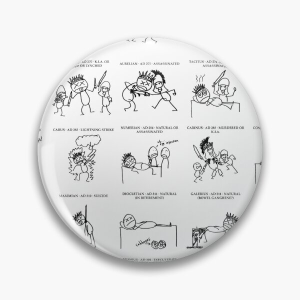 Item preview, Roman Emperor Deaths (Augustus to Heraclius) designed and sold by foojer.