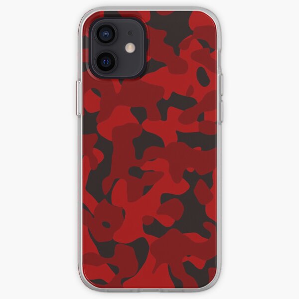 Red Camo Iphone Hullen Cover Redbubble