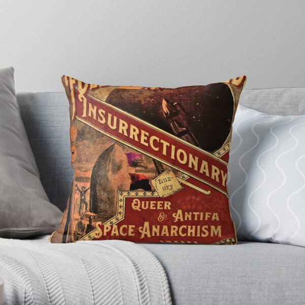 Fully Automated Space Anarchism Throw Pillow