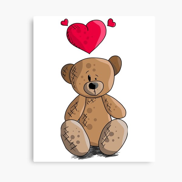 Impression Sur Toile Rufus Tatty Ours En Peluche Par Louiseschofield Redbubble