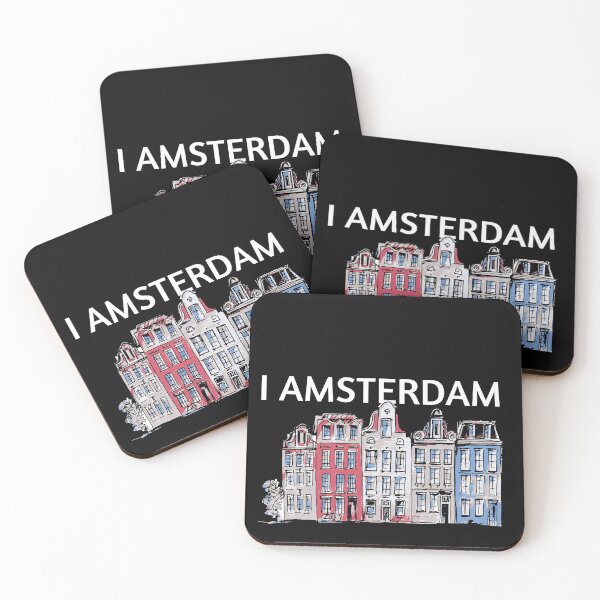 Item preview, I Amsterdam Skyline, Amsterdam  Canal Houses, Nld, Olanda designed and sold by DiensDesign.