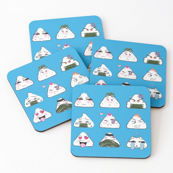 Item preview, Onigiri Emotes - Anime Expressions designed and sold by otakurastyle.