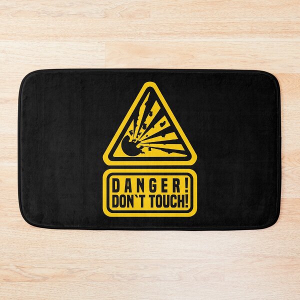 Item preview, Warning sign explosive & quot; Danger! - Don`t touch! & Quot; designed and sold by froggy-stylecom.