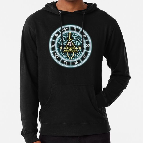 Gravity Falls Bill Cipher Wheel Lightweight Hoodie