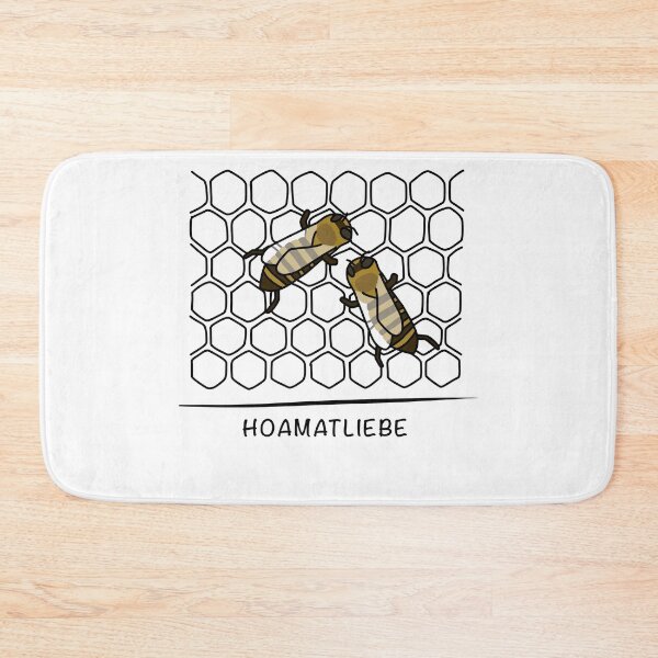 Item preview, BEES STOCK HOAMAT LOVE | For love of home designed and sold by yourtravelguide.