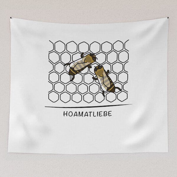 Item preview, BEES STOCK HOAMAT LOVE | For love of home designed and sold by yourtravelguide.