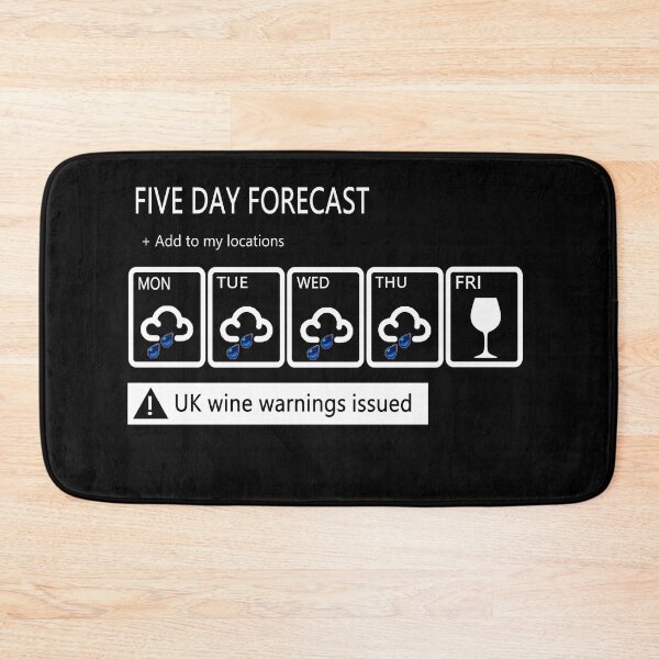 Item preview, Five Day Forecast Wine designed and sold by onemoormove.