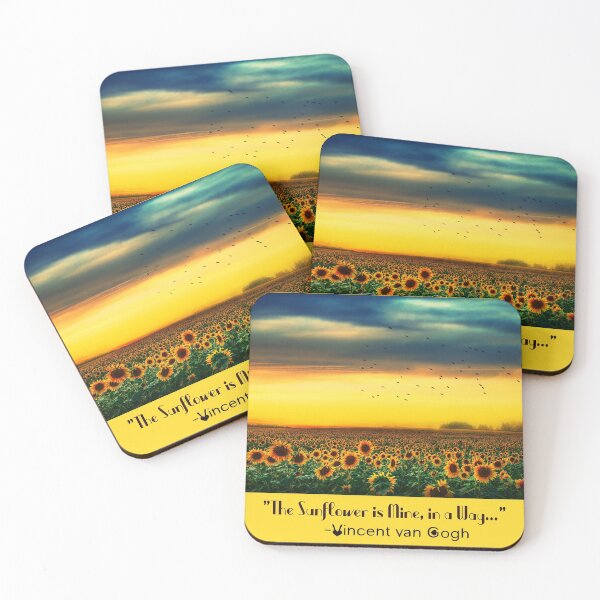 Item preview, ❤️“The Sunflower is Mine, in a Way.”-Quote by Vincent van Gogh designed and sold by Fantabulous.