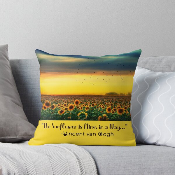 Item preview, ❤️“The Sunflower is Mine, in a Way.”-Quote by Vincent van Gogh designed and sold by Fantabulous.
