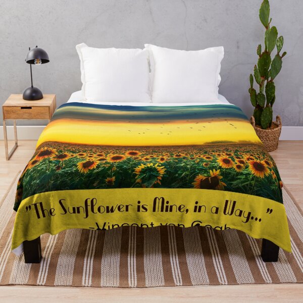 Item preview, ❤️“The Sunflower is Mine, in a Way.”-Quote by Vincent van Gogh designed and sold by Fantabulous.