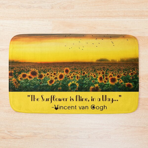 Item preview, ❤️“The Sunflower is Mine, in a Way.”-Quote by Vincent van Gogh designed and sold by Fantabulous.