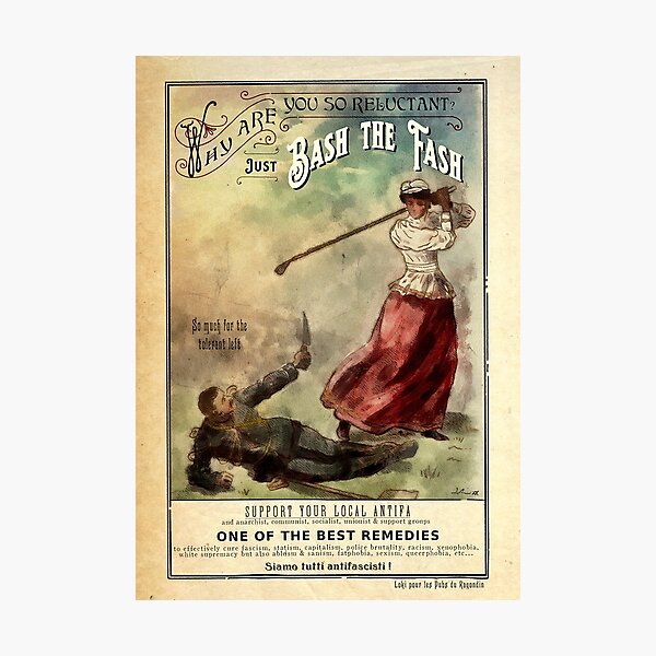 Bash the Fash ! Photographic Print