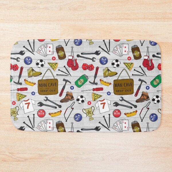 Item preview, Funny Men’s Beer Den Hideout Tool Shed Pattern designed and sold by HotHibiscus.