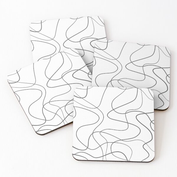 Item preview, Modern, urban, abstract graphic pattern with curvy / wavy lines designed and sold by theendup.