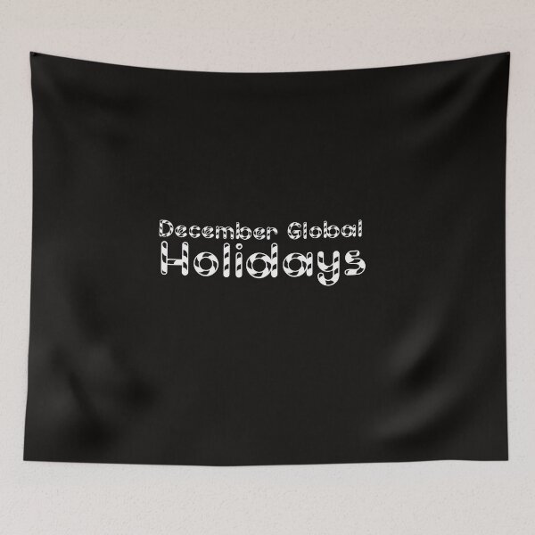 Item preview, December Global Holidays Black designed and sold by DamaliePierre.
