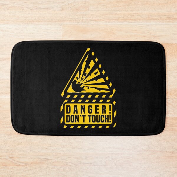 Item preview, Warning sign explosive & quot; Danger! - Don`t touch! & Quot; designed and sold by froggy-stylecom.