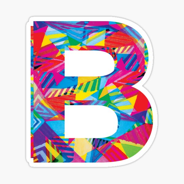 "Fun Letter - B" Sticker For Sale By Winterrr | Redbubble