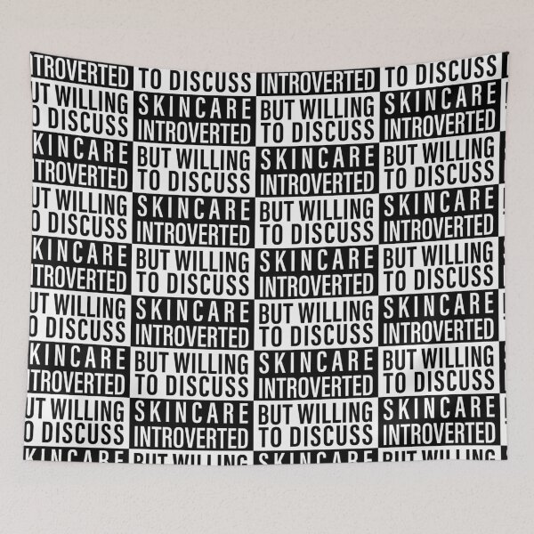 Item preview, Introverted But Willing To Discuss Skincare designed and sold by Printend _.