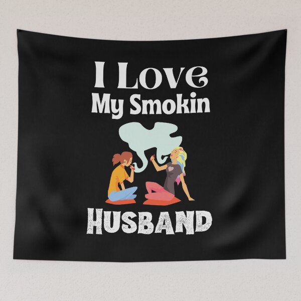 Item preview, I Love my smokin Husband,I Love My Smokin Hot Wife,Funny Gift Idea designed and sold by piskwi.