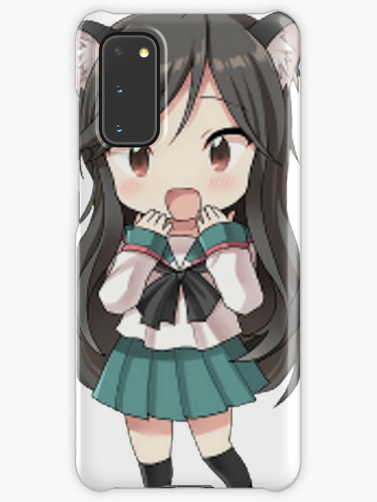 Coque Et Skin Adhesive Samsung Galaxy Anime Chat Fille Chibi Par Xithyll Redbubble