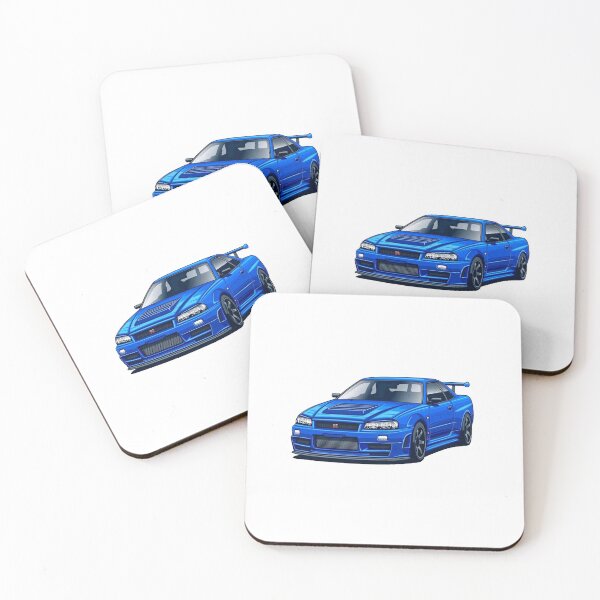 Item preview, Coche azul jdm GTR designed and sold by ilFrambo.