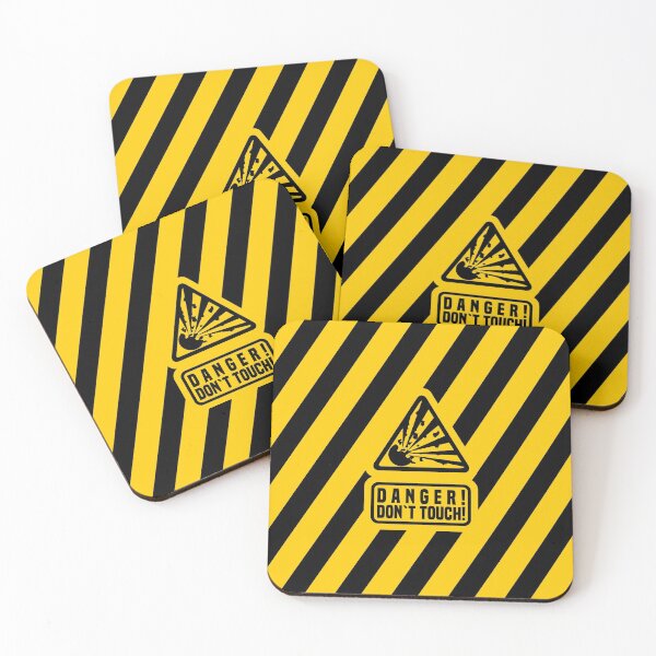 Item preview, Warning sign explosive & quot; Danger! - Don`t touch! & Quot; designed and sold by froggy-stylecom.