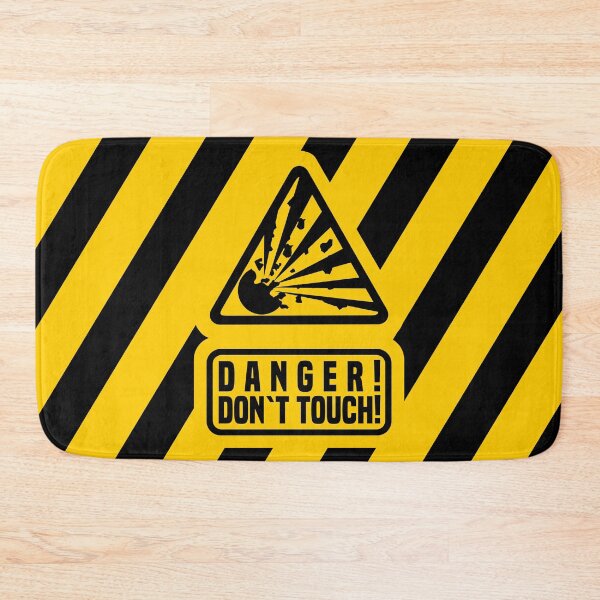 Item preview, Warning sign explosive & quot; Danger! - Don`t touch! & Quot; designed and sold by froggy-stylecom.