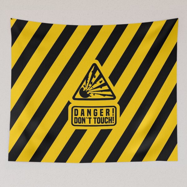 Item preview, Warning sign explosive & quot; Danger! - Don`t touch! & Quot; designed and sold by froggy-stylecom.