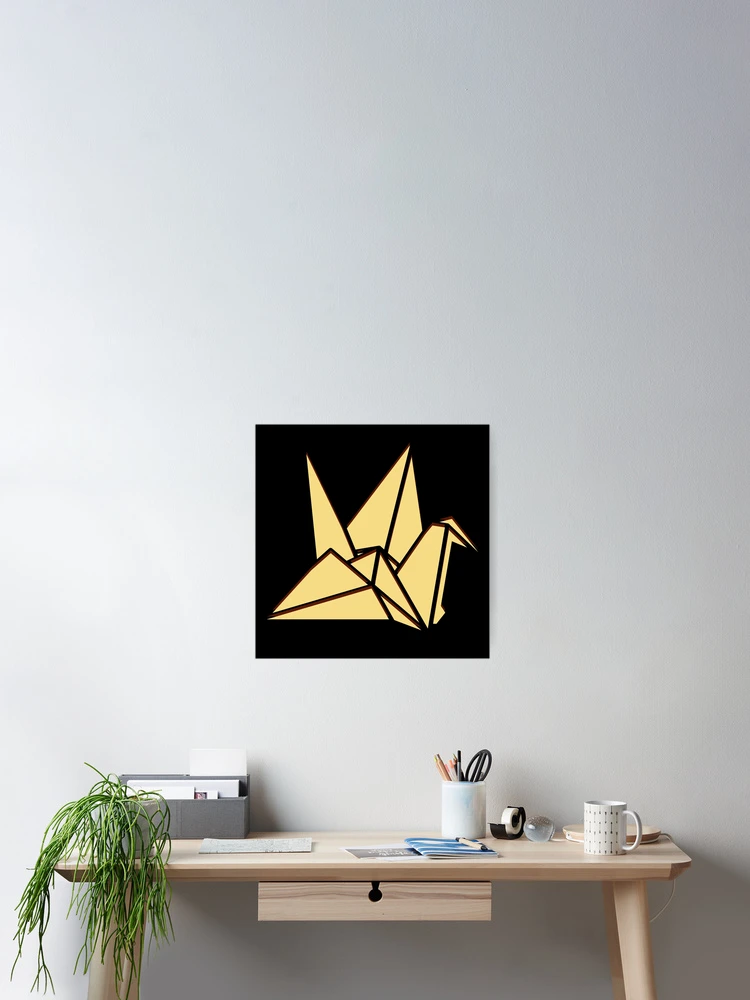 Aperçu 2 sur 3. Poster avec l'œuvre Origami Crane créée et vendue par Patternsonly.