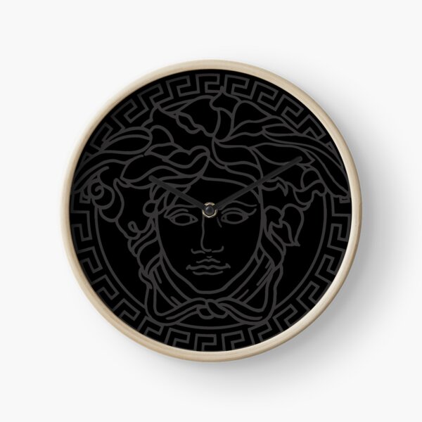 The Luxury Fashion by Black Versace Grey Tee Clock