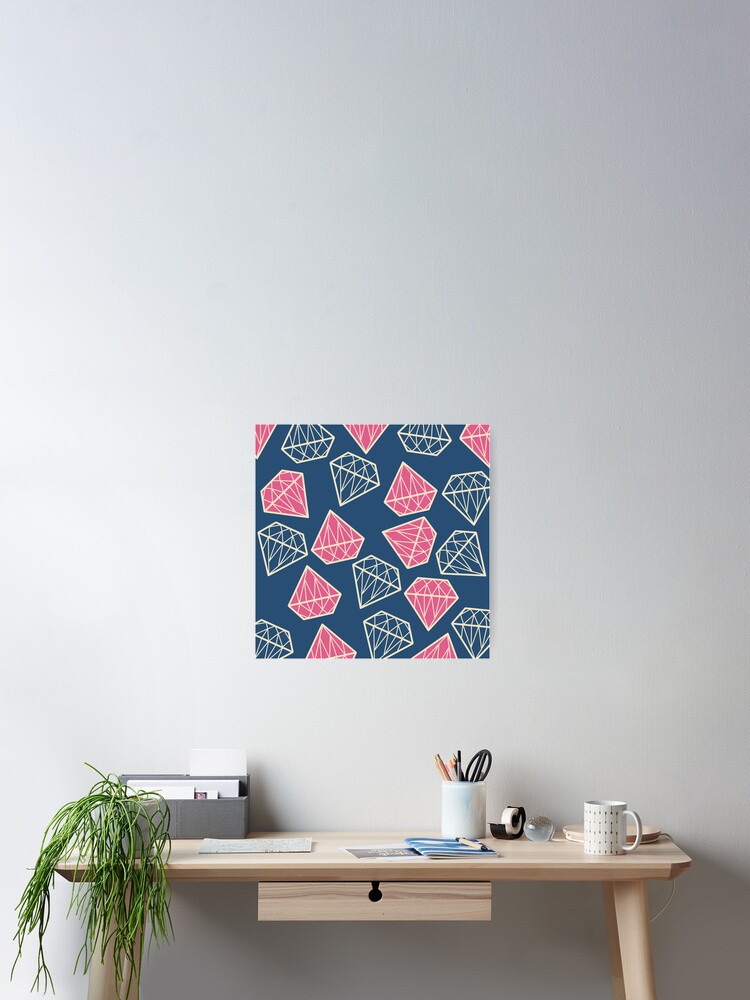 Thumbnail 2 of 3, Poster, Diamond Shape Pattern designed and sold by btscapricorn.