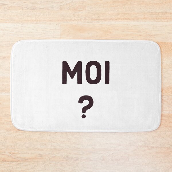 Item preview, Moi? - Black text designed and sold by FunkiFunki.