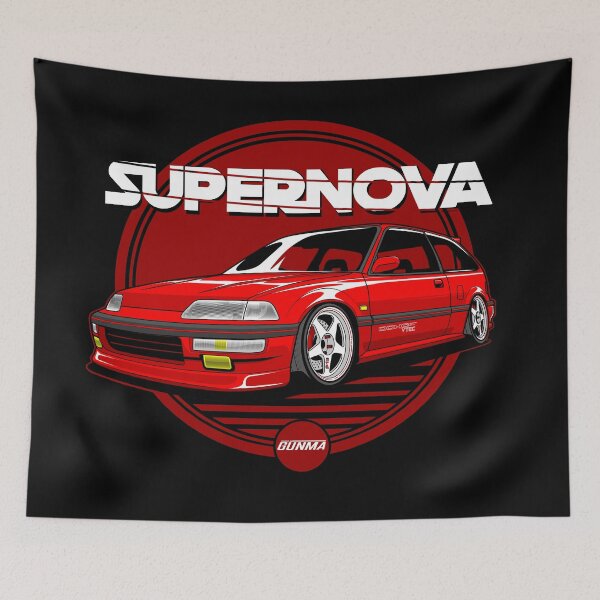 Item preview, Civic EF Supernova Red designed and sold by raisedingunma4.