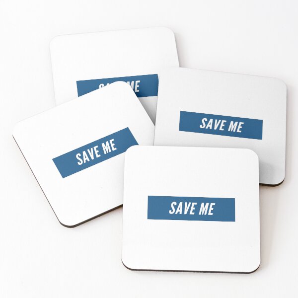 Item preview, Save Me - Blue designed and sold by datfishstudio.