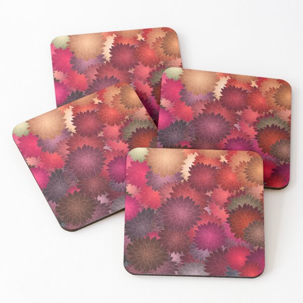Item preview, Pink floral kiku flower kimono pattern  designed and sold by Japanculture.