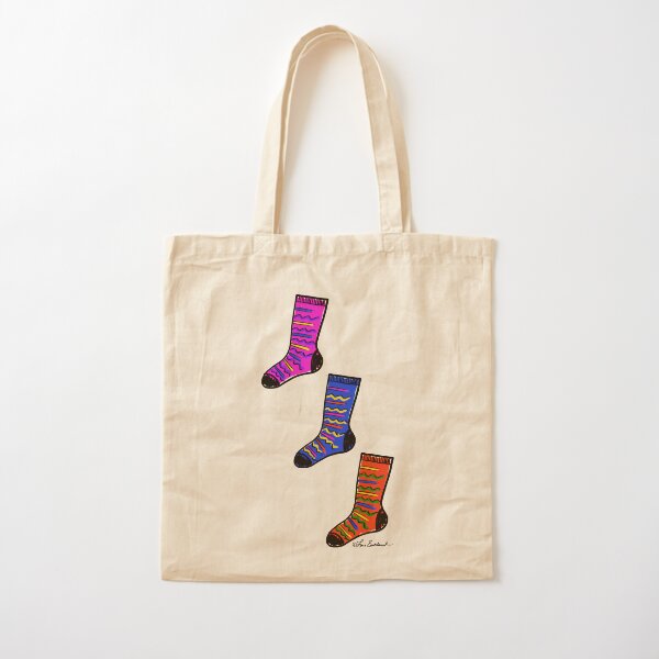 Sock Trio Cotton Tote Bag