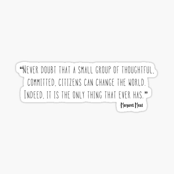 Item preview, Inspirational Quote by Margaret Mead designed and sold by JessikaDesigns.