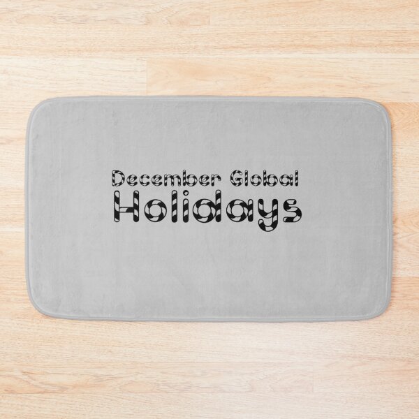 Item preview, December Global Holidays Gray designed and sold by DamaliePierre.