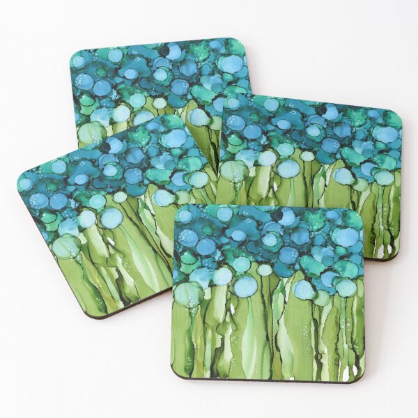 Item preview, Modern Blue Floral designed and sold by Kelly Ryan Rhoades.