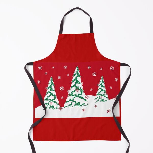 Item preview, Winter illustration "Christmas trees in the snow" designed and sold by ElenaSteinbach.